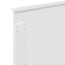 vidaXL Fejtámla fejtámlával Fényes Fehér 90 cm Faanyag