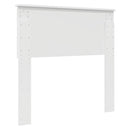 vidaXL Fejtámla fejtámlával Fényes Fehér 90 cm Faanyag