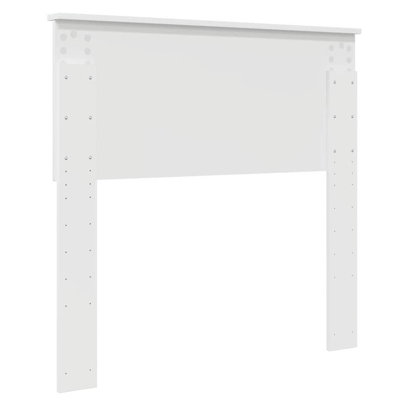 vidaXL Fejtámla fejtámlával Fényes Fehér 90 cm Faanyag