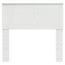 vidaXL Fejtámla fejtámlával Fényes Fehér 90 cm Faanyag