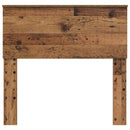 vidaXL Fejtámla fejtámlával Öreg fa 90 cm Faanyag