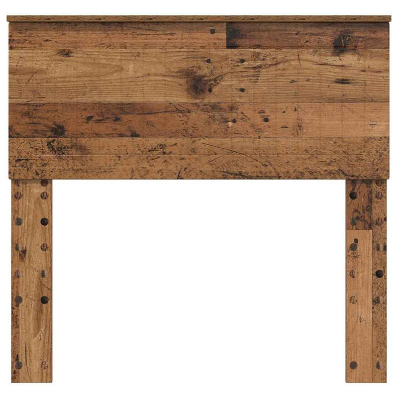 vidaXL Fejtámla fejtámlával Öreg fa 90 cm Faanyag