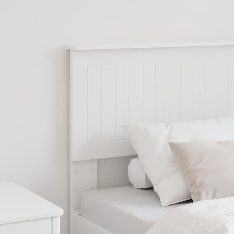 vidaXL Fejtámla fejtámlával Fehér 80 cm Faanyag