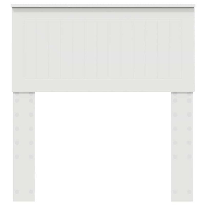 vidaXL Fejtámla fejtámlával Fehér 80 cm Faanyag