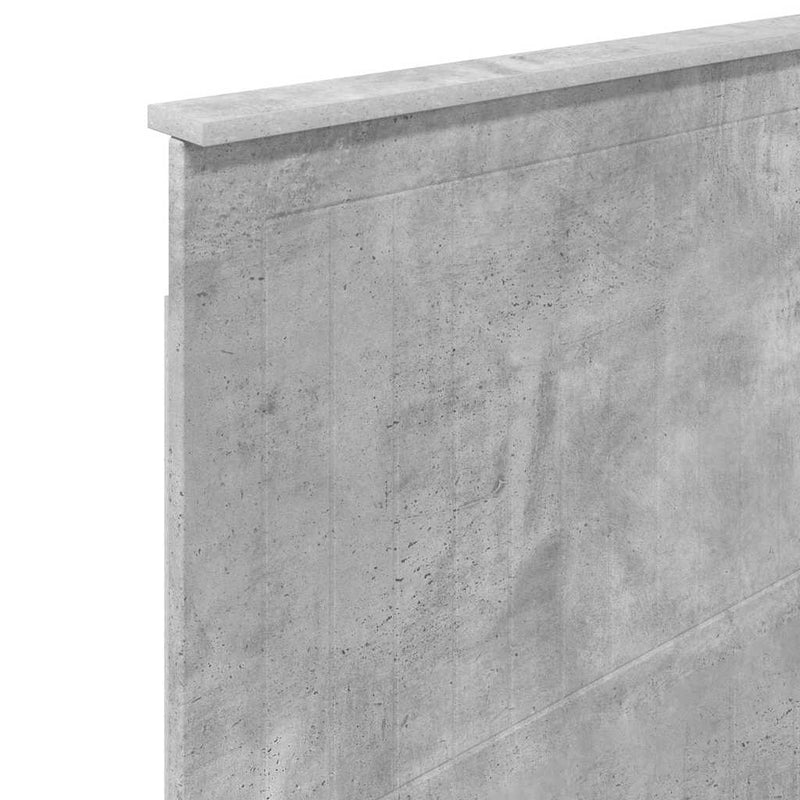 vidaXL Fejtámla fejtámlával Beton Szürke 80 cm Faanyag