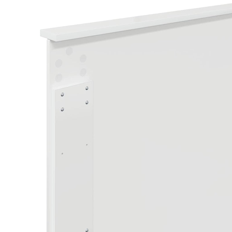 vidaXL Fejtámla fejtámlával Fényes Fehér 80 cm Faanyag