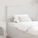 vidaXL Fejtámla fejtámlával Fényes Fehér 80 cm Faanyag