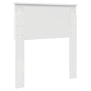 vidaXL Fejtámla fejtámlával Fényes Fehér 80 cm Faanyag