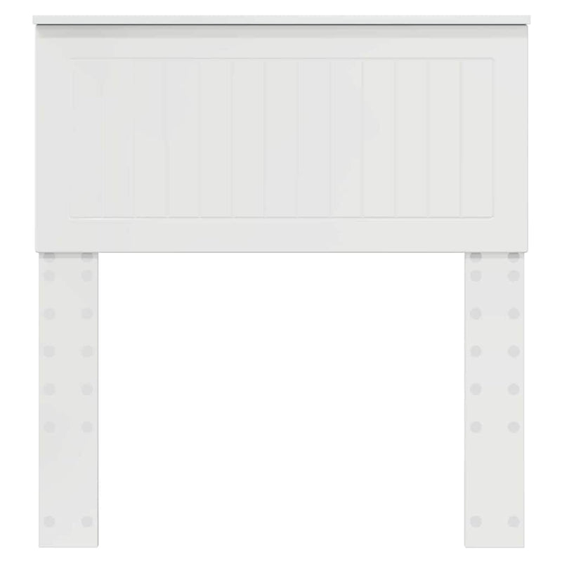 vidaXL Fejtámla fejtámlával Fényes Fehér 80 cm Faanyag
