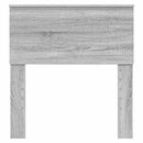 vidaXL Fejtámla fejtámlával Szürke Sonoma 80 cm Faanyag