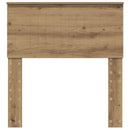 vidaXL Fejtámla fejtámlával Artisan tölgy 80 cm Faanyag
