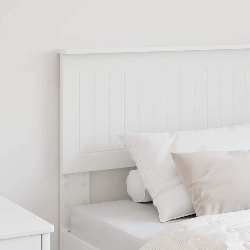 vidaXL Fejtámla fejtámlával Fehér 75 cm Faanyag