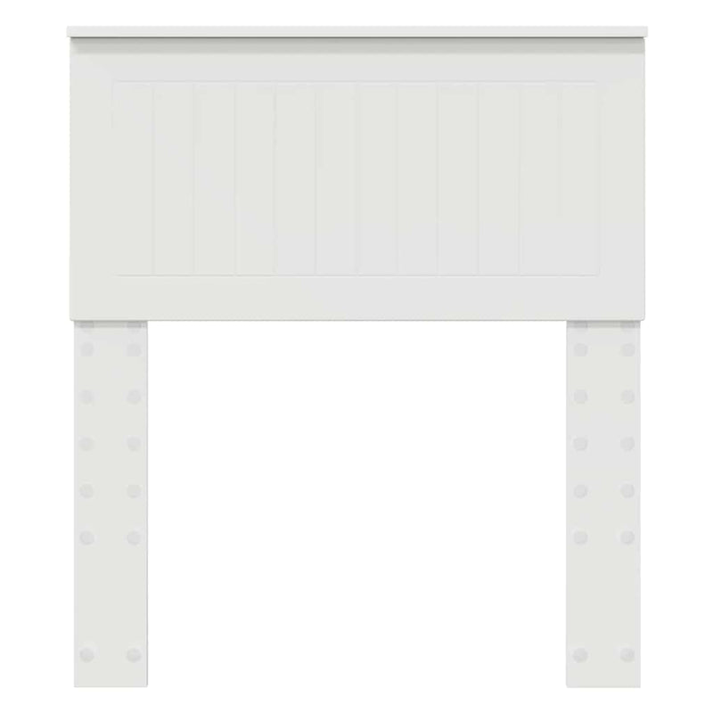 vidaXL Fejtámla fejtámlával Fehér 75 cm Faanyag