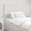 vidaXL Fejtámla fejtámlával Fényes Fehér 75 cm Faanyag