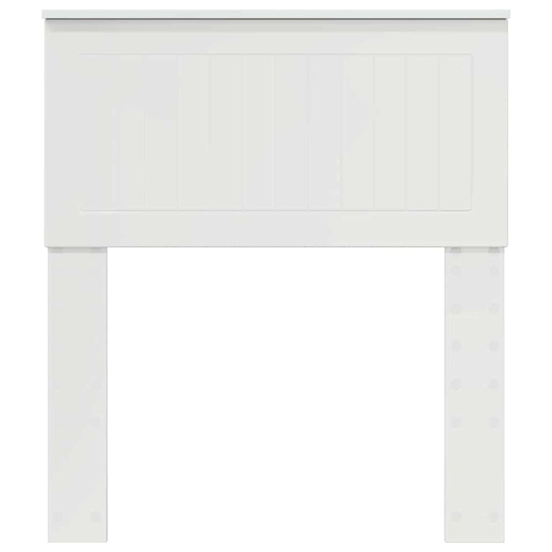 vidaXL Fejtámla fejtámlával Fényes Fehér 75 cm Faanyag