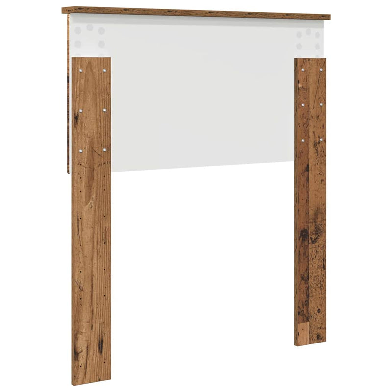 vidaXL Fejtámla fejtámlával Öreg fa 75 cm Faanyag