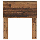 vidaXL Fejtámla fejtámlával Öreg fa 75 cm Faanyag