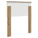 vidaXL Fejtámla fejtámlával Artisan tölgy 75 cm Faanyag