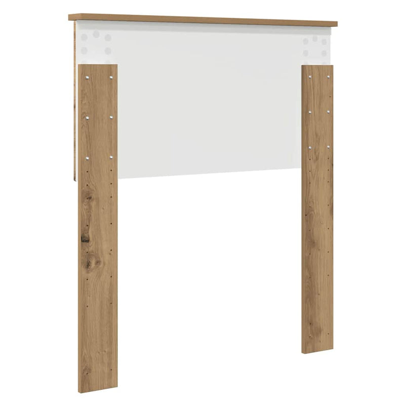 vidaXL Fejtámla fejtámlával Artisan tölgy 75 cm Faanyag