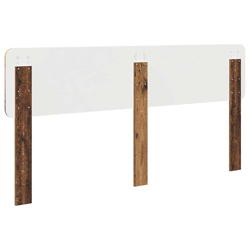 vidaXL Fejtámla fejtámlával Öreg fa 180 cm Faanyag