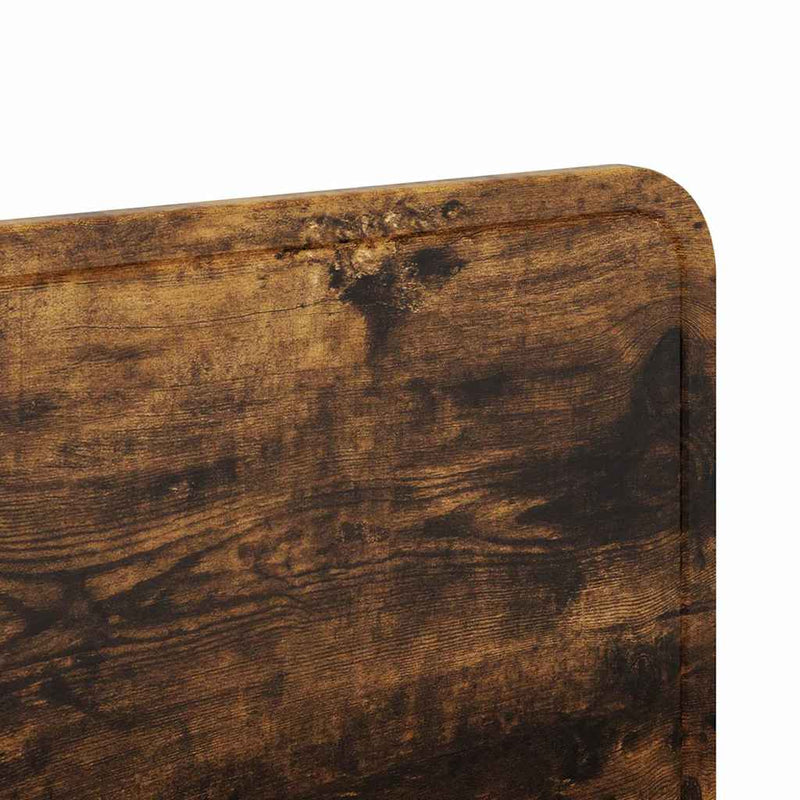 vidaXL Fejtámla fejtámlával Füstölt tölgy 160 cm Faanyag