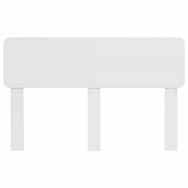 vidaXL Fejtámla fejtámlával Fényes Fehér 150 cm Faanyag