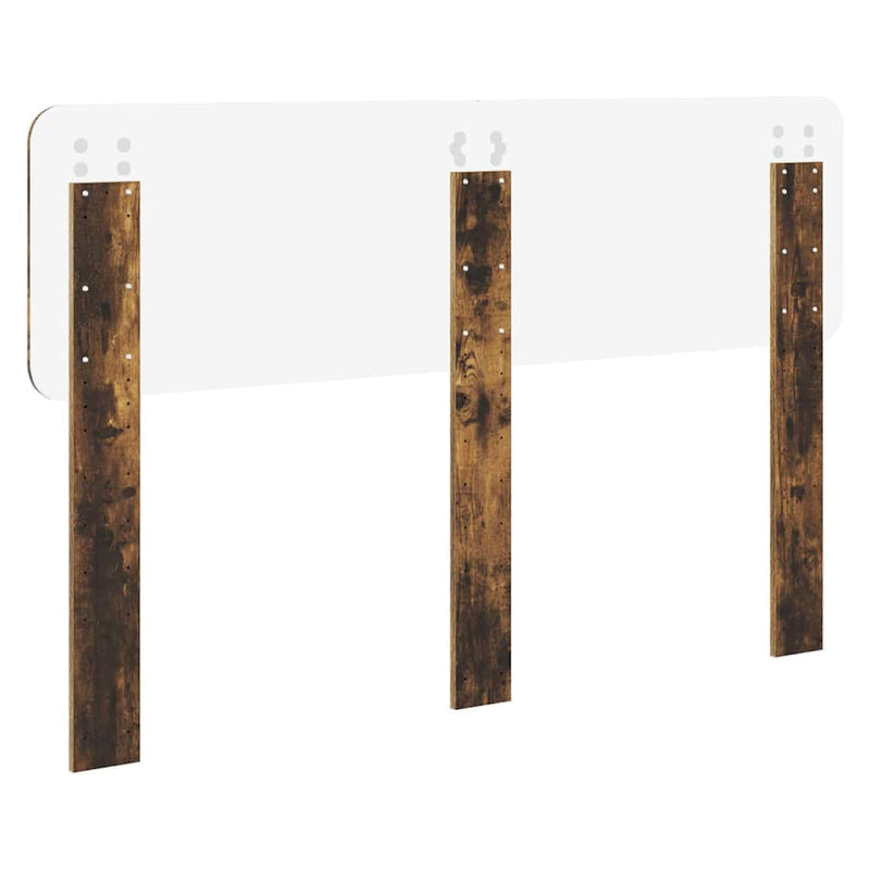 vidaXL Fejtámla fejtámlával Füstölt tölgy 150 cm Faanyag