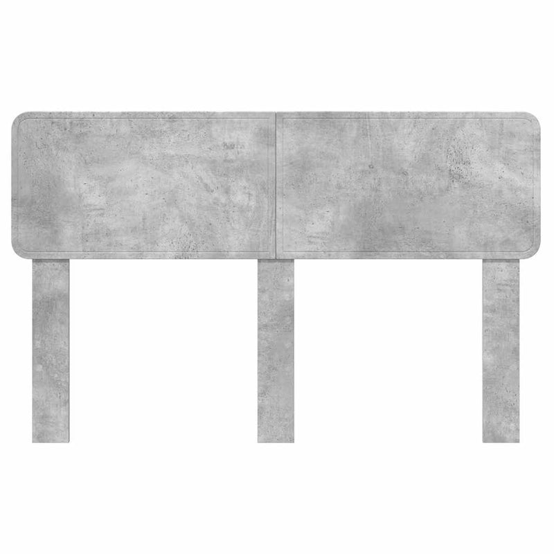 vidaXL Fejtámla fejtámlával Beton Szürke 140 cm Faanyag