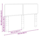 vidaXL Fejtámla fejtámlával Fényes Fehér 140 cm Faanyag