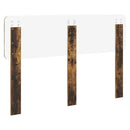 vidaXL Fejtámla fejtámlával Füstölt tölgy 140 cm Faanyag