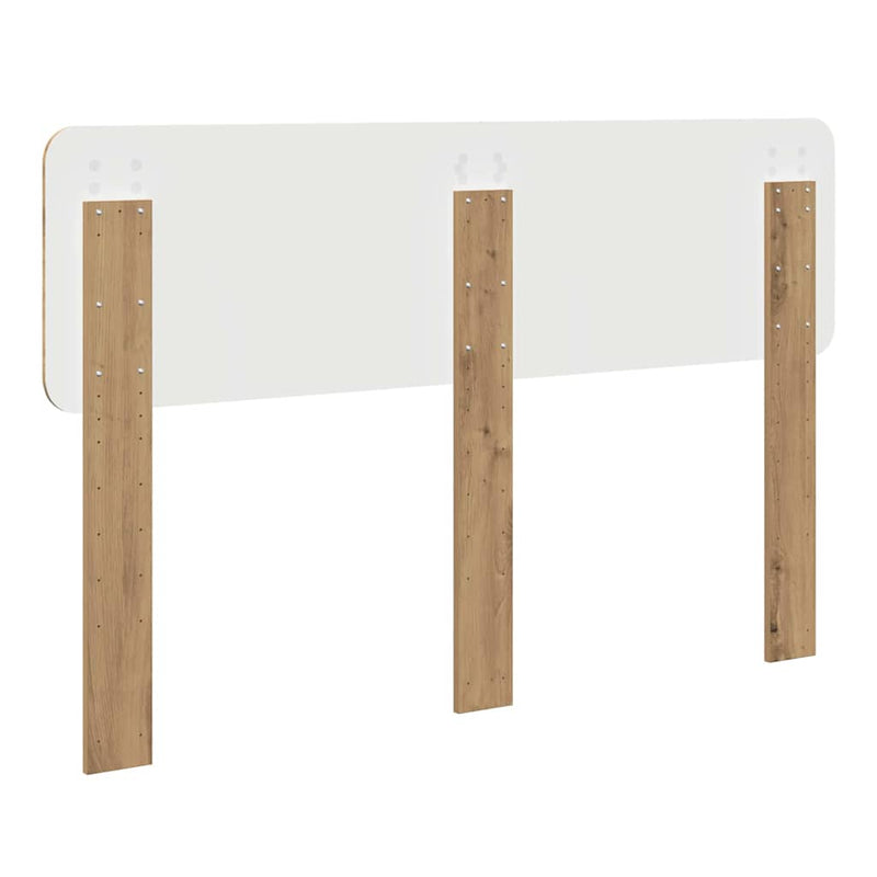 vidaXL Fejtámla fejtámlával Artisan tölgy 140 cm Faanyag