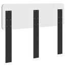 vidaXL Fejtámla fejtámlával Fekete tölgy 135 cm Faanyag