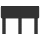 vidaXL Fejtámla fejtámlával Fekete tölgy 135 cm Faanyag