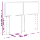 vidaXL Fejtámla fejtámlával Fekete tölgy 135 cm Faanyag