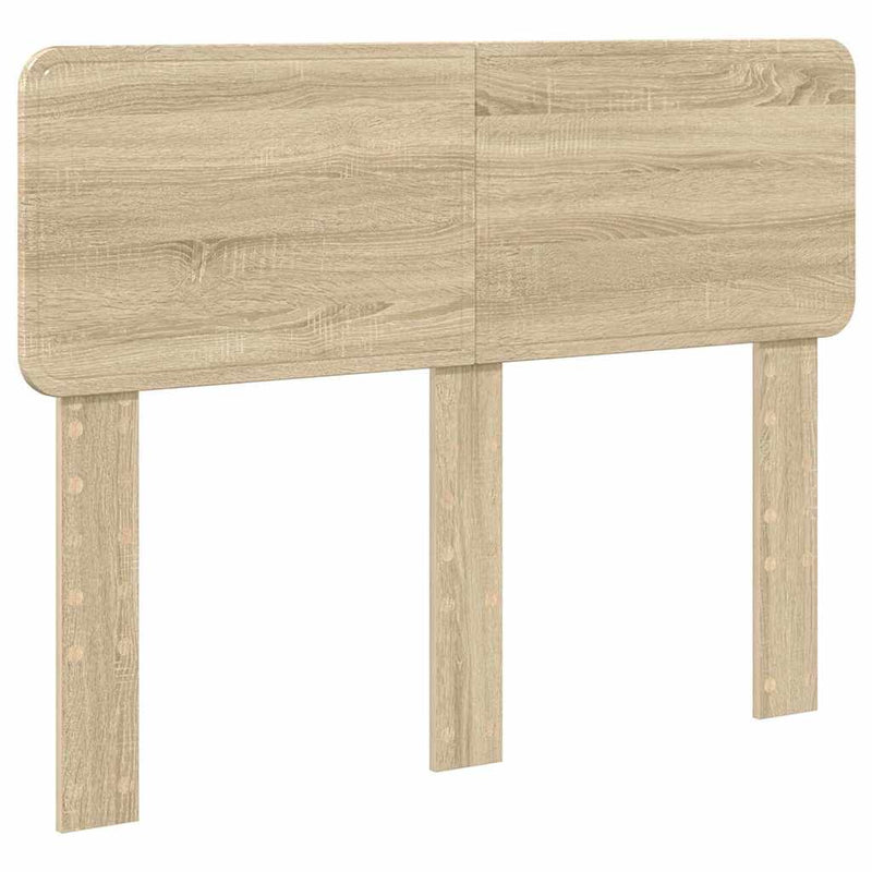 vidaXL Fejtámla fejtámlával Sonoma tölgy 135 cm Faanyag