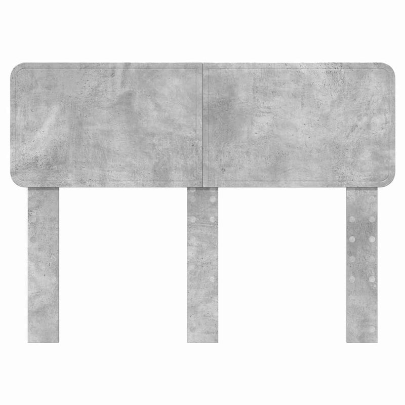 vidaXL Fejtámla fejtámlával Beton Szürke 135 cm Faanyag