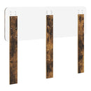 vidaXL Fejtámla fejtámlával Füstölt tölgy 135 cm Faanyag