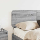 vidaXL Fejtámla fejtámlával Szürke Sonoma 135 cm Faanyag