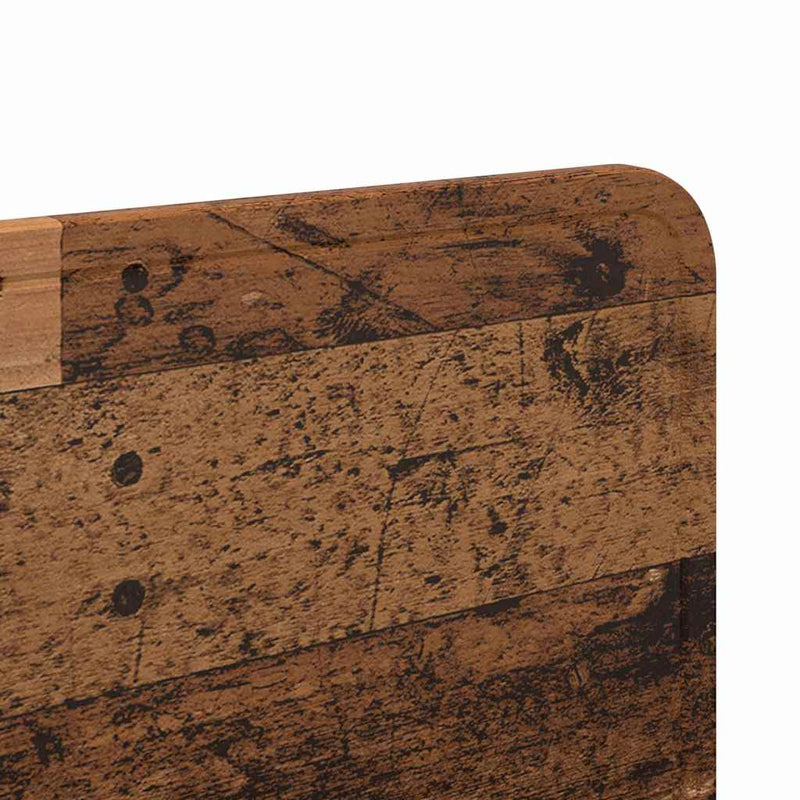 vidaXL Fejtámla fejtámlával Öreg fa 135 cm Faanyag