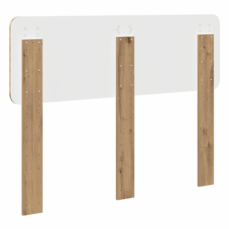 vidaXL Fejtámla fejtámlával Artisan tölgy 135 cm Faanyag