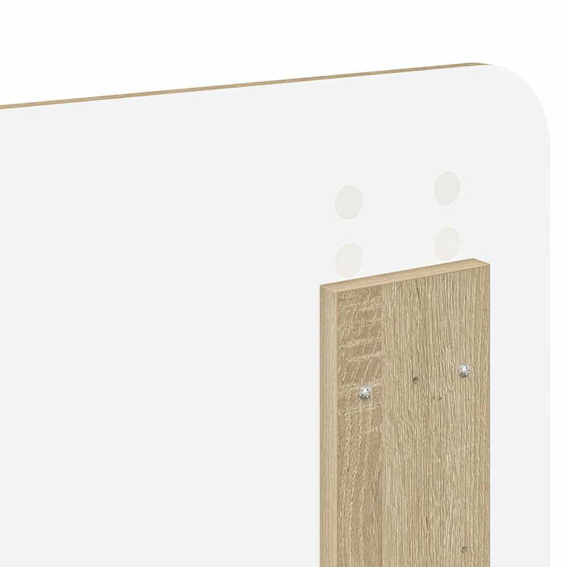 vidaXL Fejtámla fejtámlával Sonoma tölgy 120 cm Faanyag