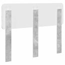 vidaXL Fejtámla fejtámlával Beton Szürke 120 cm Faanyag