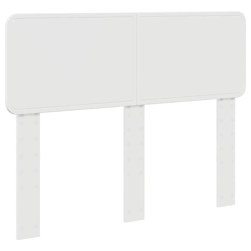 vidaXL Fejtámla fejtámlával Fényes Fehér 120 cm Faanyag