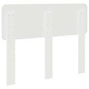 vidaXL Fejtámla fejtámlával Fényes Fehér 120 cm Faanyag