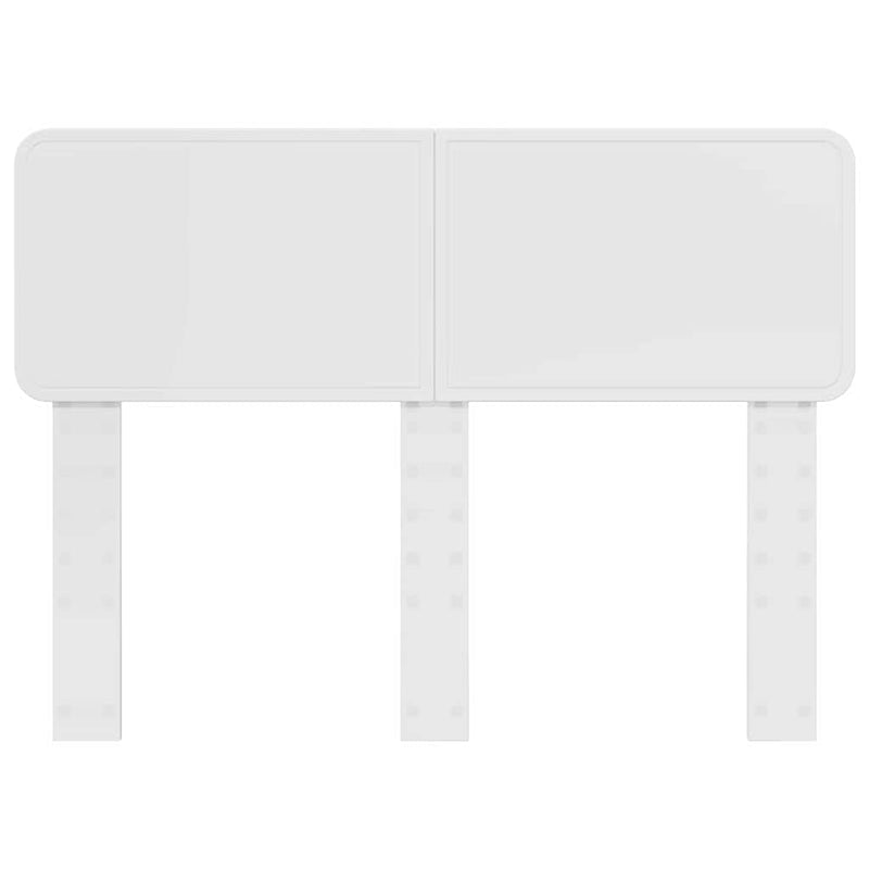 vidaXL Fejtámla fejtámlával Fényes Fehér 120 cm Faanyag