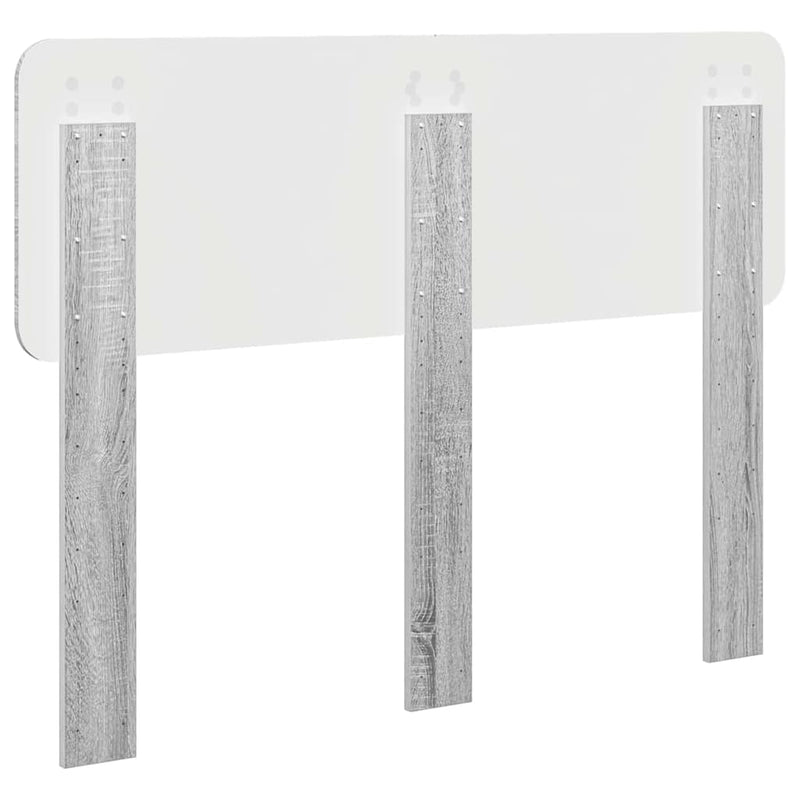 vidaXL Fejtámla fejtámlával Szürke Sonoma 120 cm Faanyag