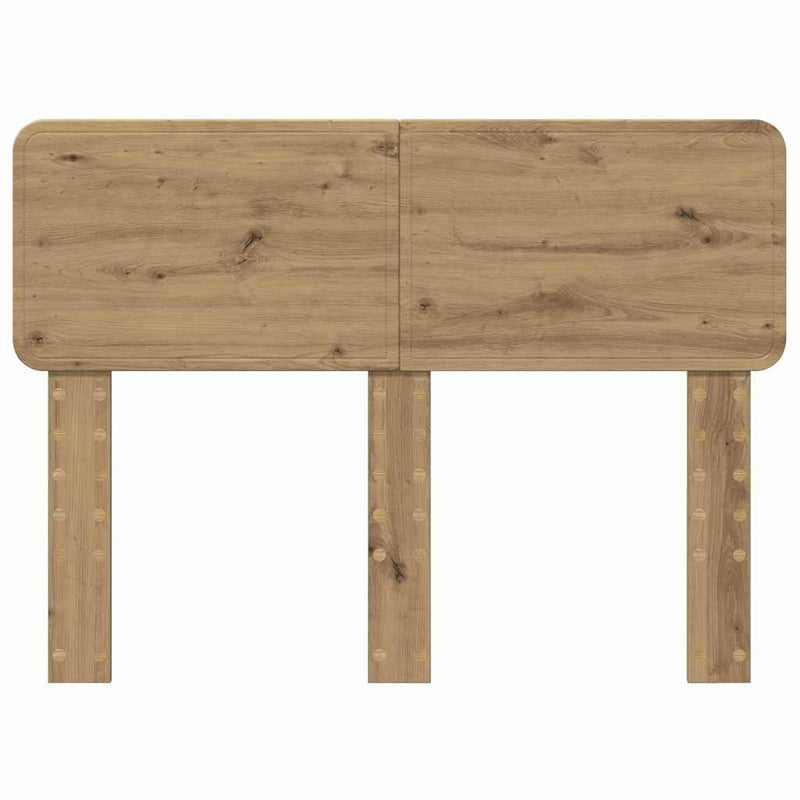 vidaXL Fejtámla fejtámlával Artisan tölgy 120 cm Faanyag