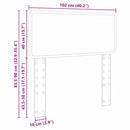 vidaXL Fejtámla fejtámlával Füstölt tölgy 100 cm Faanyag