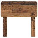 vidaXL Fejtámla fejtámlával Öreg fa 100 cm Faanyag