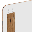 vidaXL Fejtámla fejtámlával Öreg fa 90 cm Faanyag